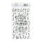12 Packs: 208 ct. (2,496 total) Black Hand Script Alphabet Stickers by Recollections™